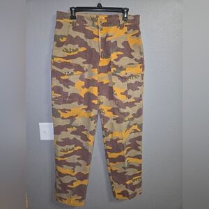 Vintage Rare Men's Camo Jeans Size 34 100% Cotton